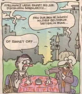 Karikatür - Komik -Biz Ayrı Dünyaların İnsanlarıyız