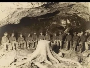 Kömür Madeninin Derinliklerinde Bulunan Ağaç